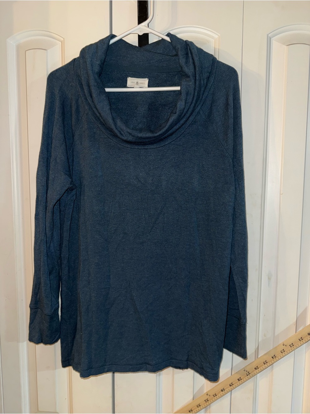 Lou & Grey Deep Navy Cowl Neck Sweater